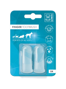 M-PETS Finger Toothbrush - 2pcs
