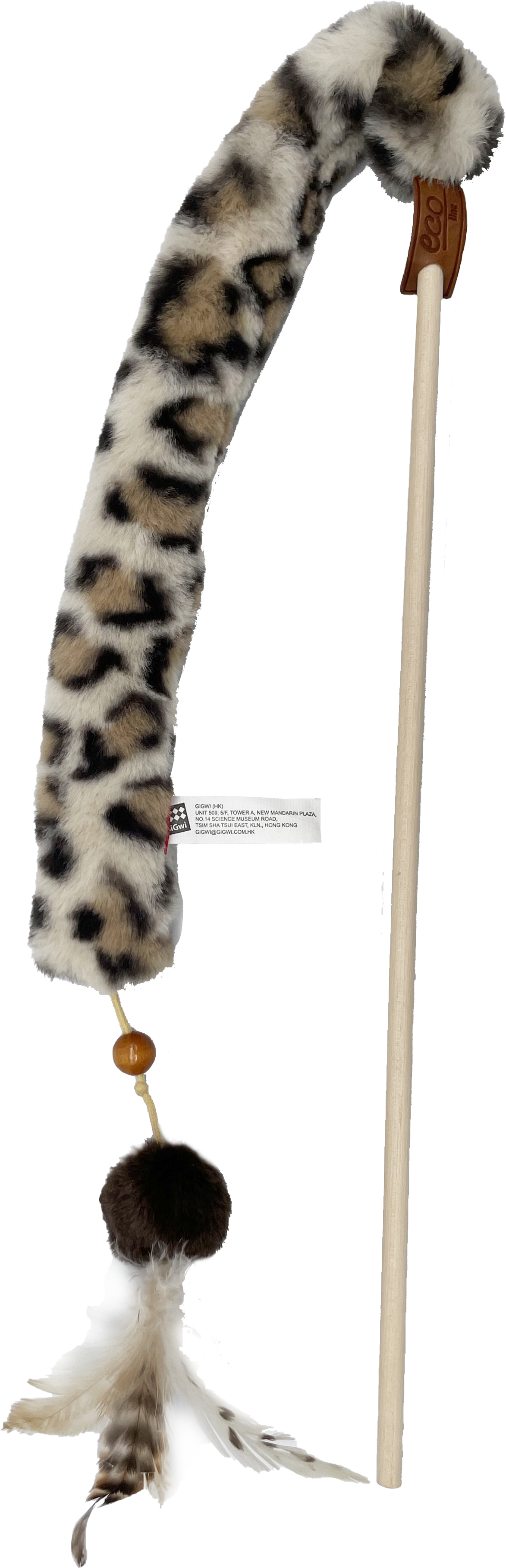 GiGwi Feather Teaser Eco Line Plush Tail