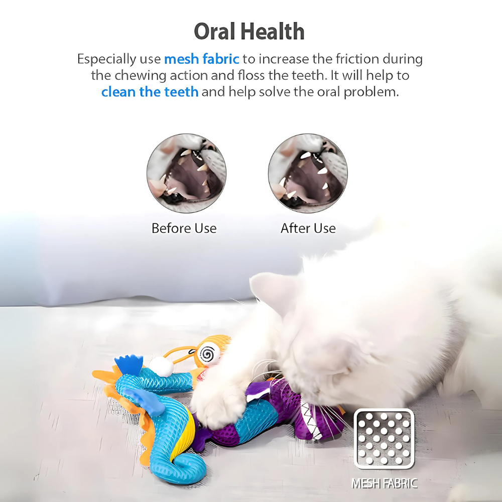 GiGwi Dental Mesh Seahorse - Blue