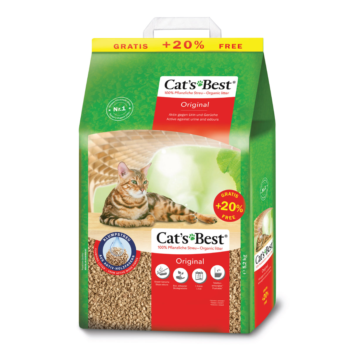 JRS Cat's Best Original Cat Litter - 5.2kg