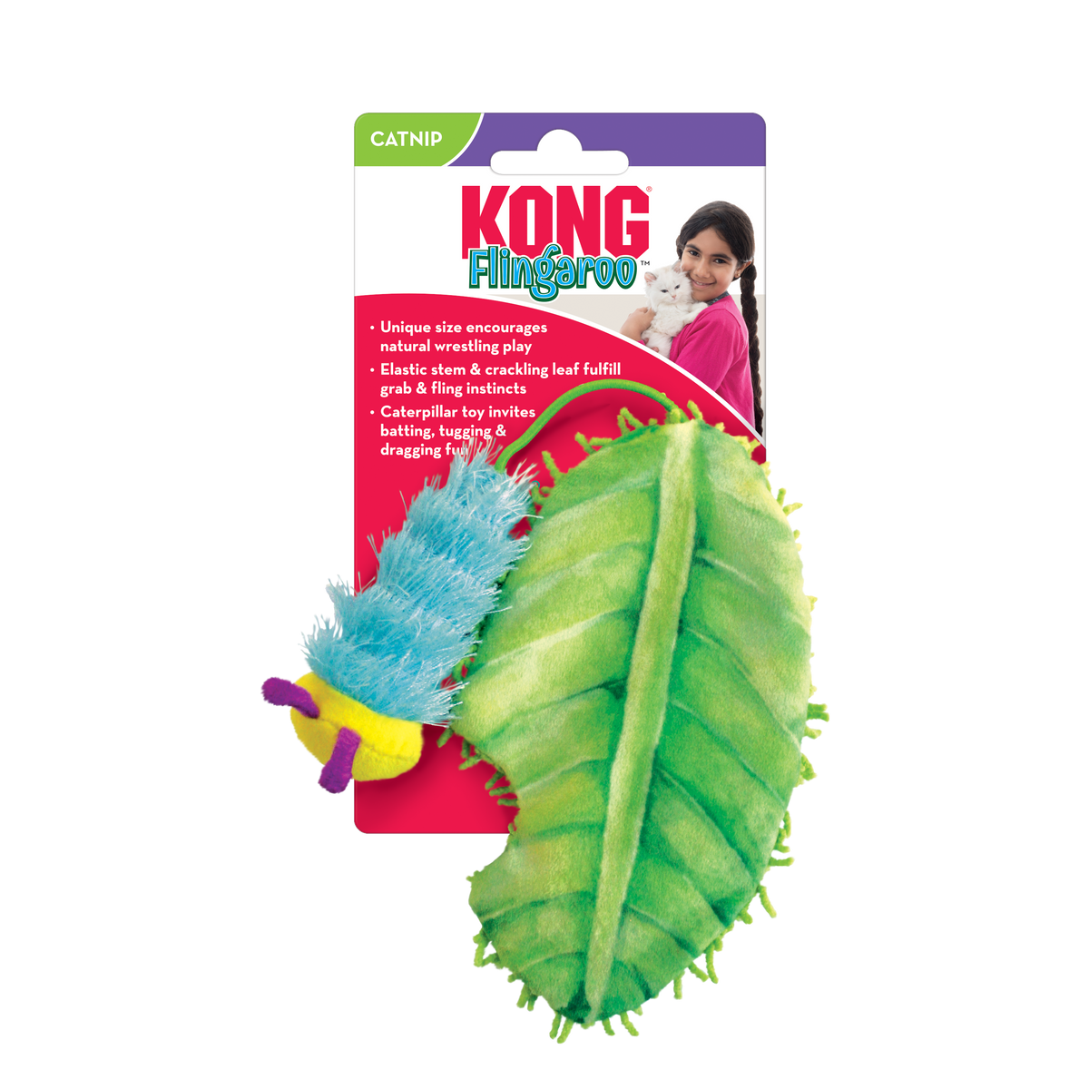 KONG Flingaroo CATerpillar Cat Toy