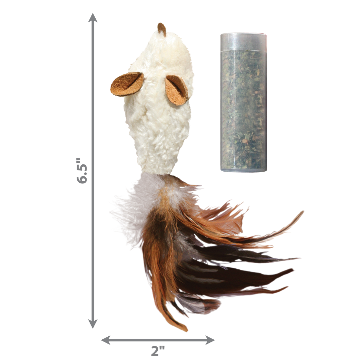 KONG Refillables Feather Mouse