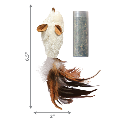 KONG Refillables Feather Mouse