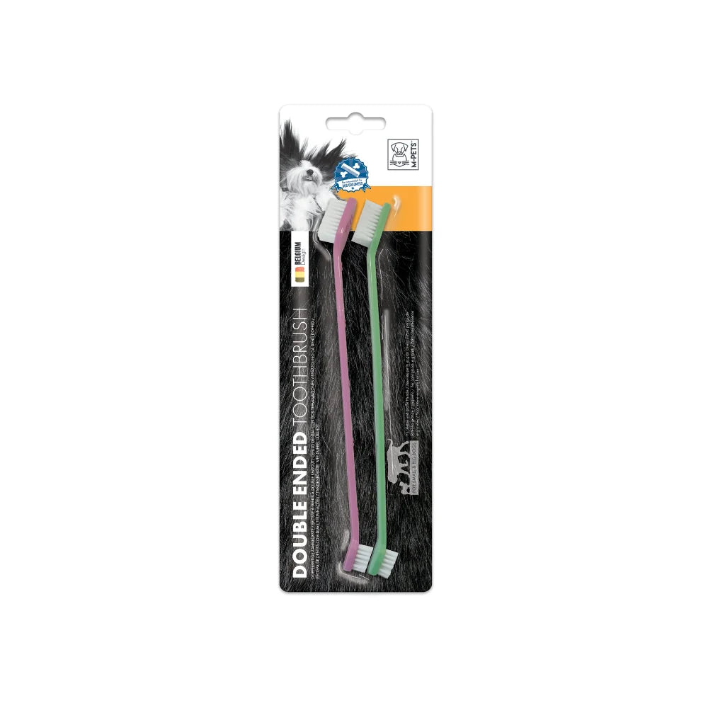 M-PETS Double Ended Toothbrush Set - 2pcs